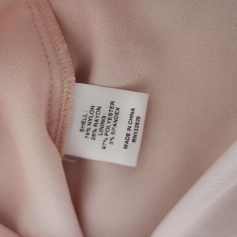 NBD Maxi Dress Into The Fire Gown in Nude Pink, Sz Large - Picture 9 of 9